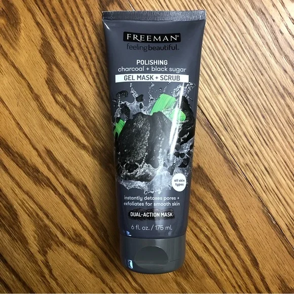 NWT Freeman Mask 2 Pack- Volcanic Ash Peel Off Mask & Polishing Gel Mask & Scrub - Picture 4 of 14